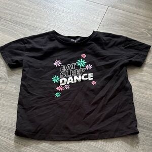 Okie Dokie Black 'Eat Sleep Dance' Kids Tee